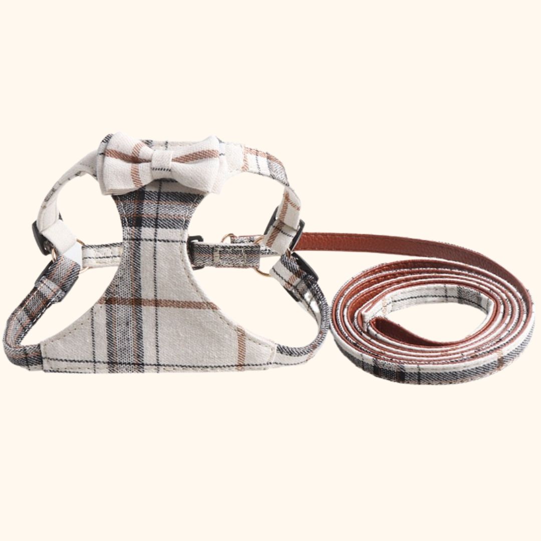 British-Style Suede Velvet Harness
