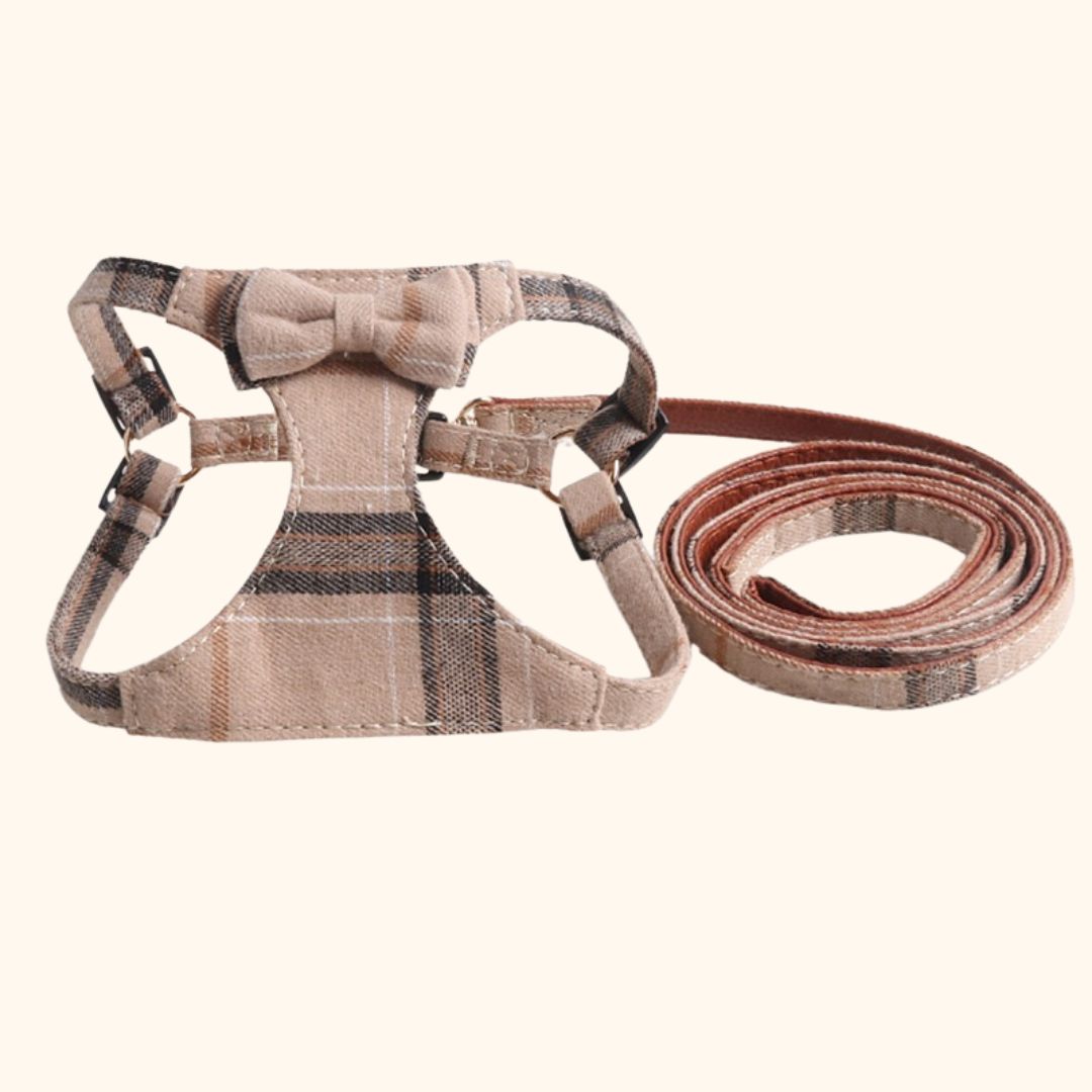British-Style Suede Velvet Harness