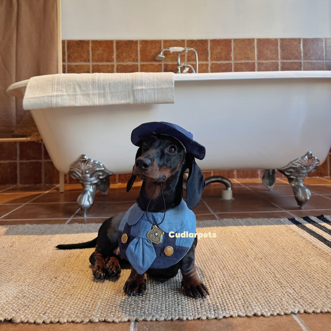Bunny Cop-Inspired Pet Costume Set