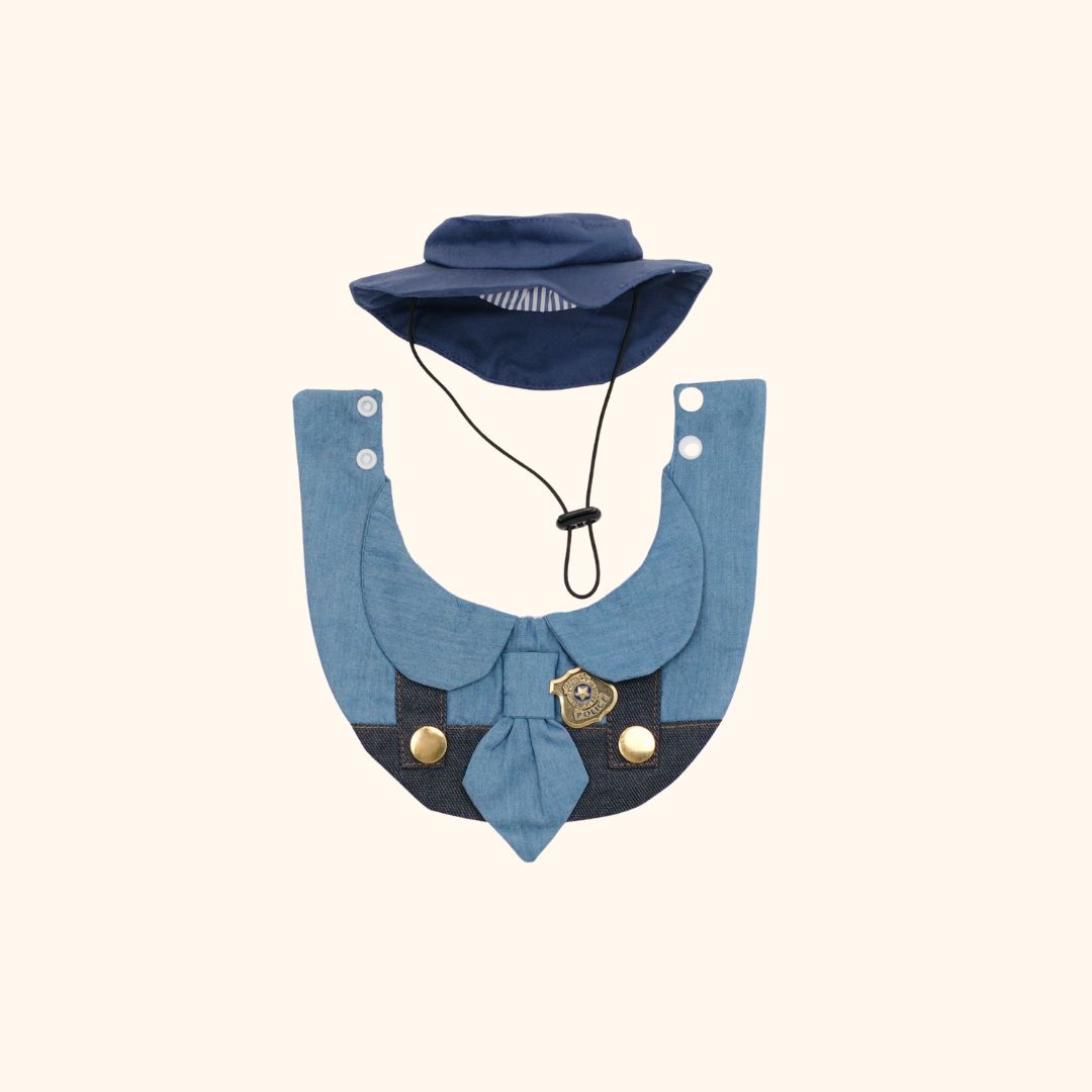 Bunny Cop-Inspired Pet Costume Set