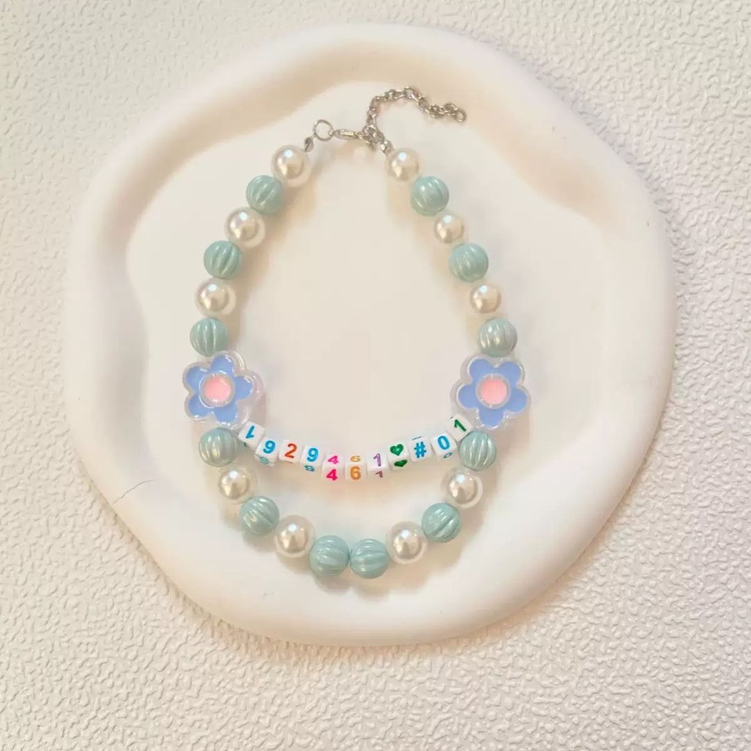 Spring Bloom ID Pet Necklace