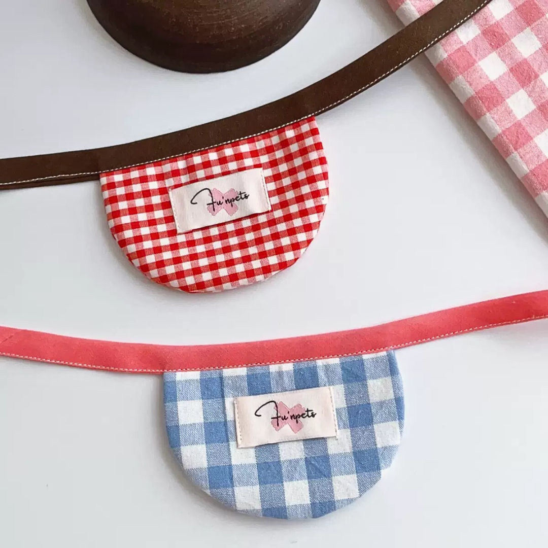 Plaid Pet Bib