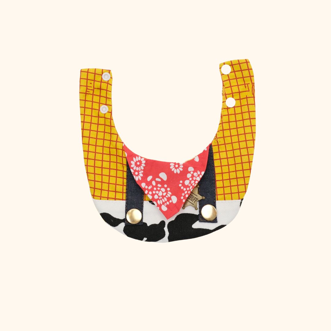 Cowboy Pet Bib & Hat Set