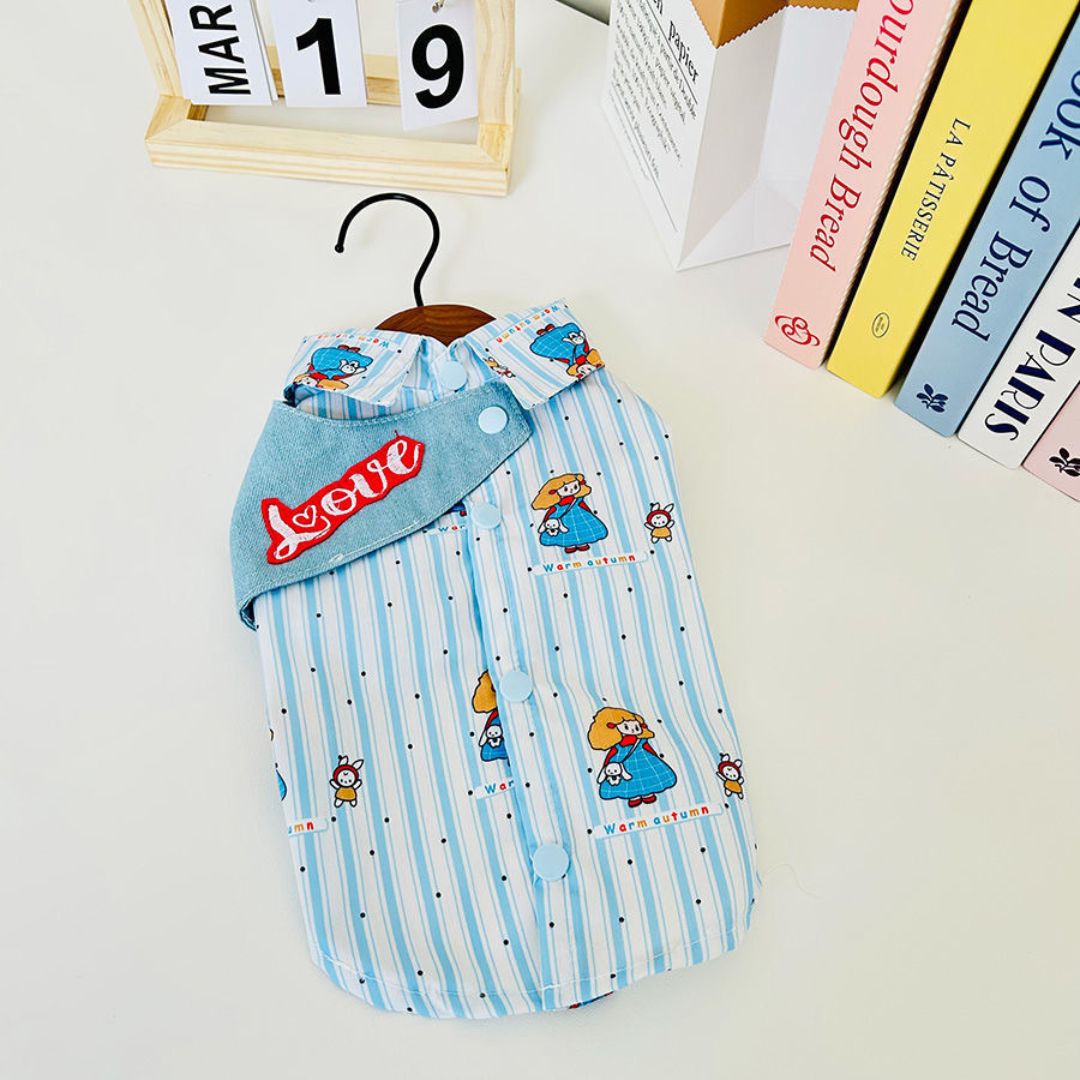 Handmade Denim Patchwork Summer Dog Jacket