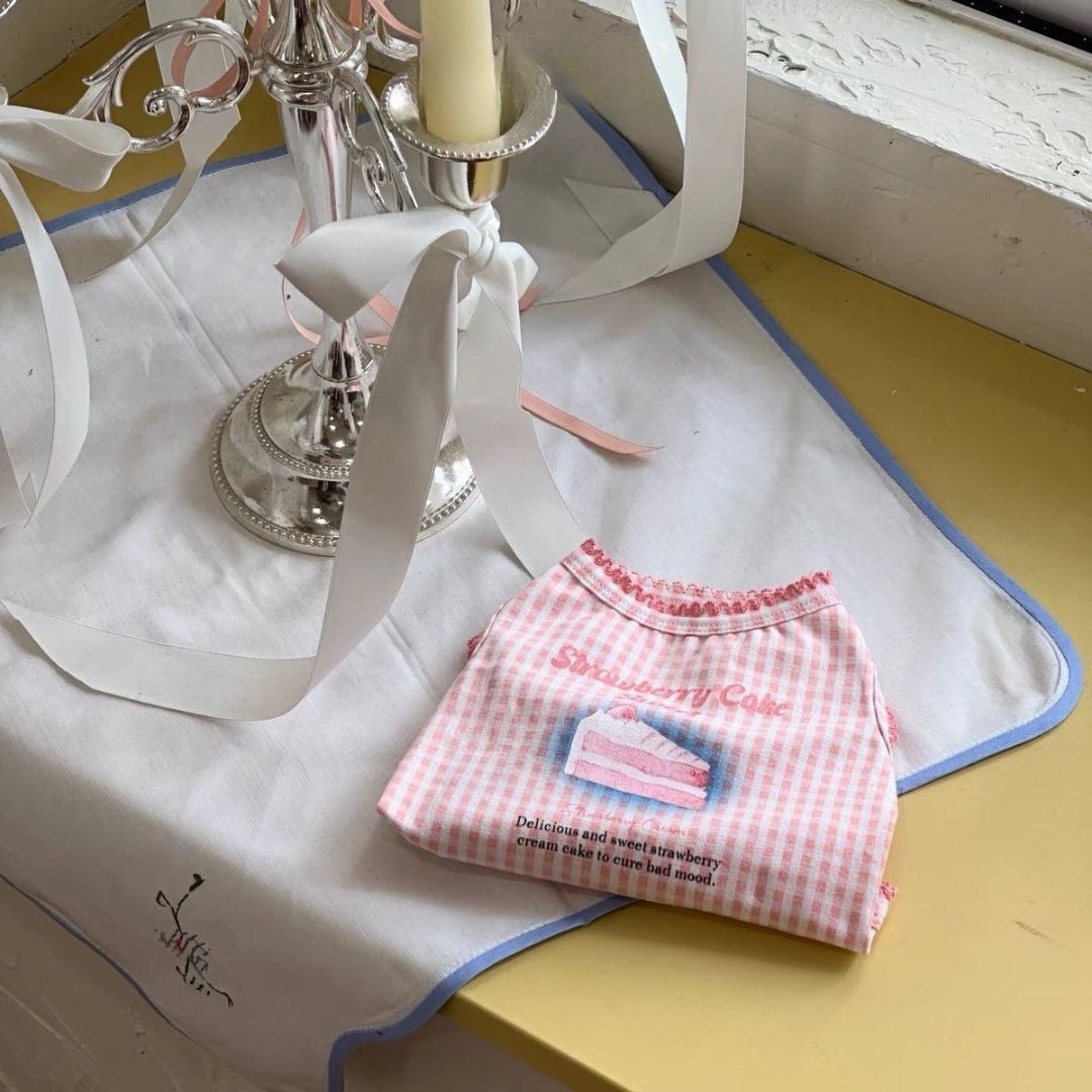 Strawberry Cake Pup Vest