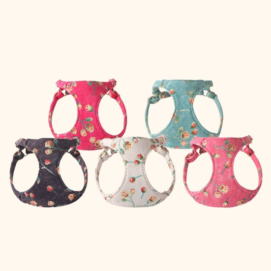 Suede Velvet Pet Harness