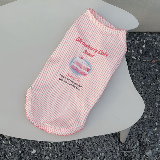 Strawberry Cake Pup Vest