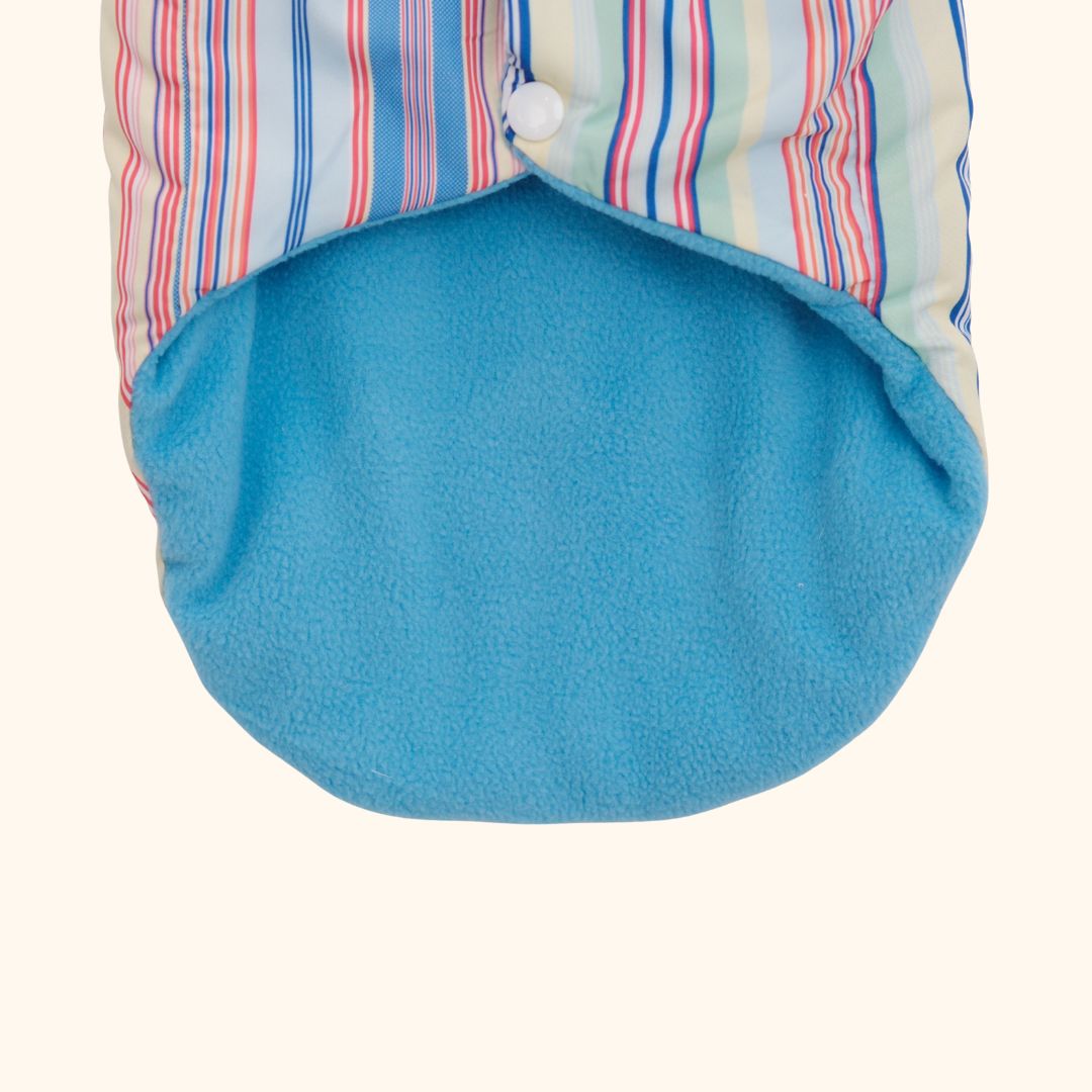 Rainbow Striped Winter Dog Jacket