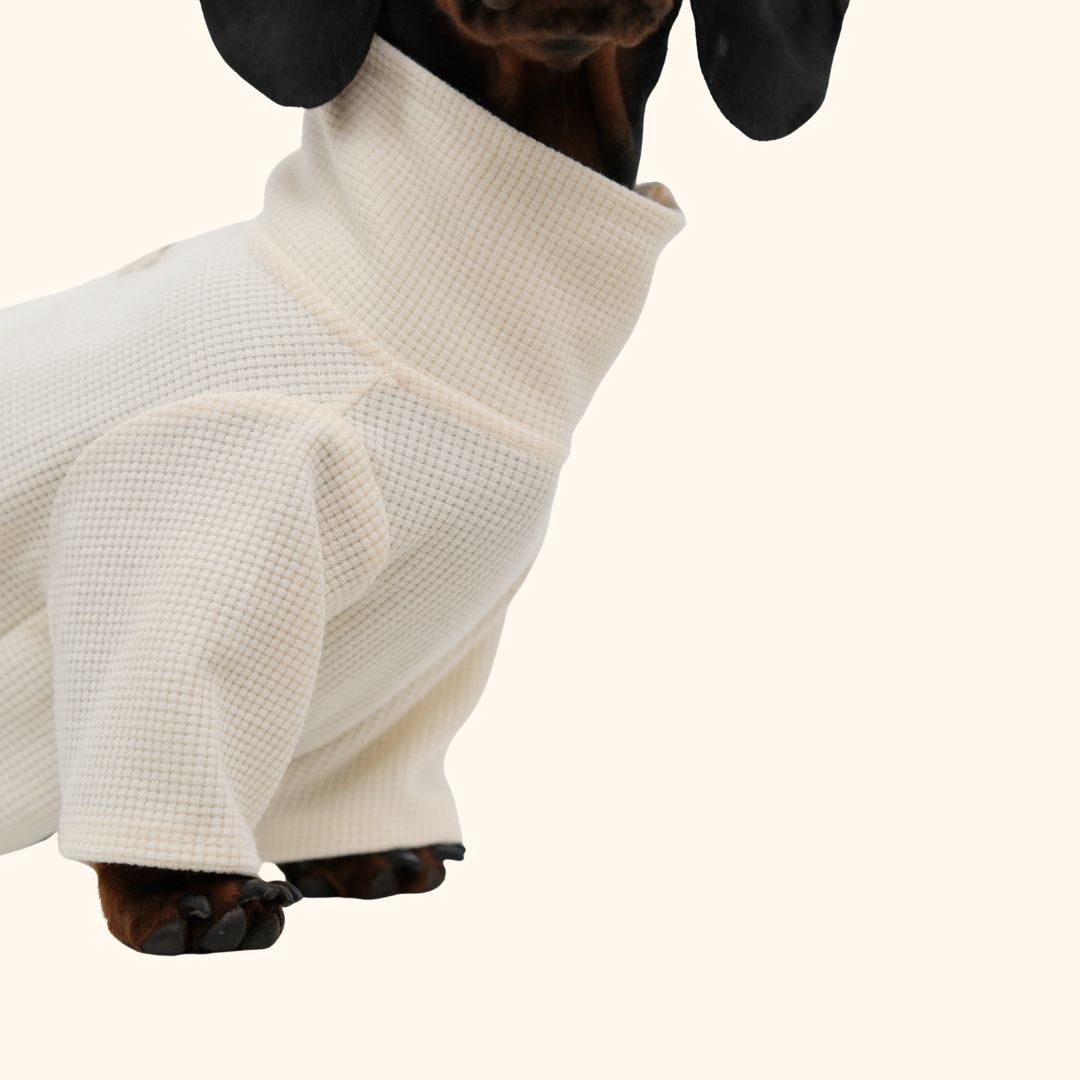 Waffle Knit Pet Jumpsuit
